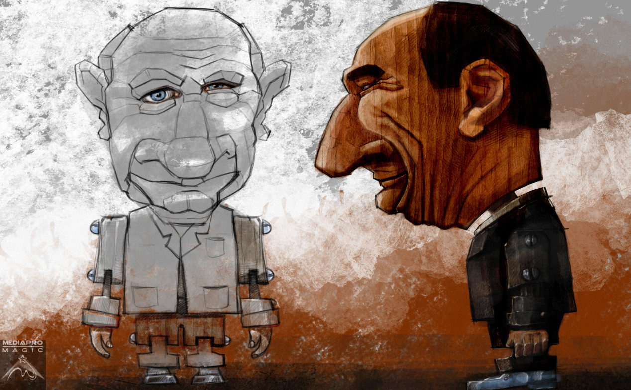 Divertis - character concept - Traian Basescu