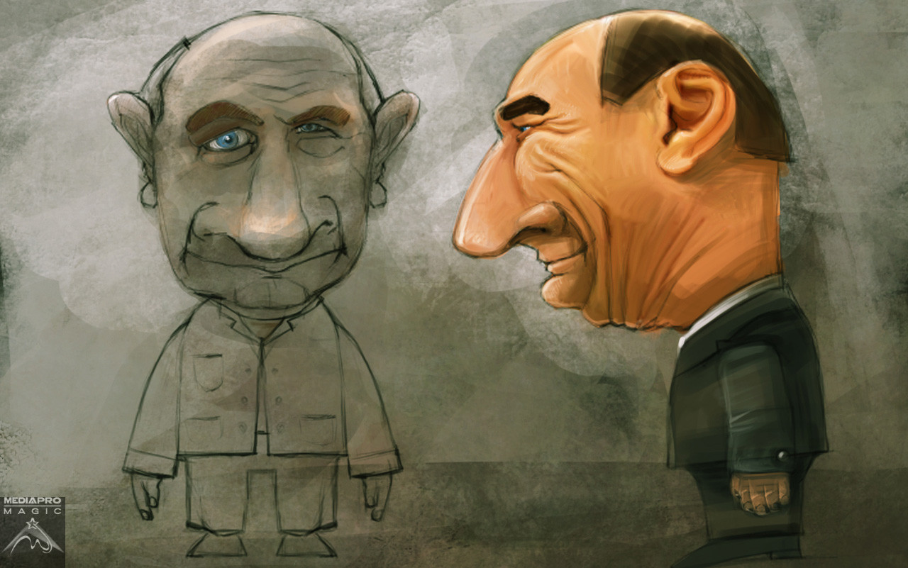 Divertis - character concept - Traian Basescu